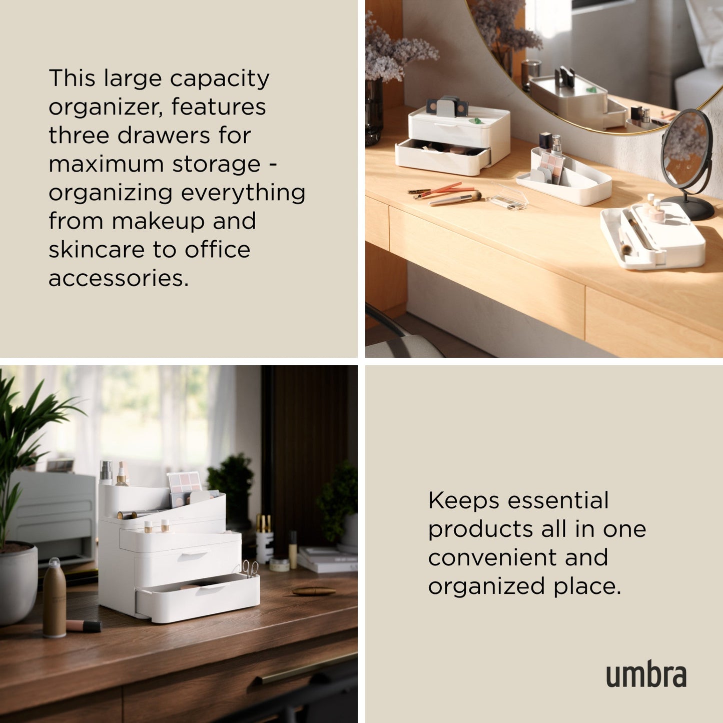 Glam organizer voor cosmetica groot