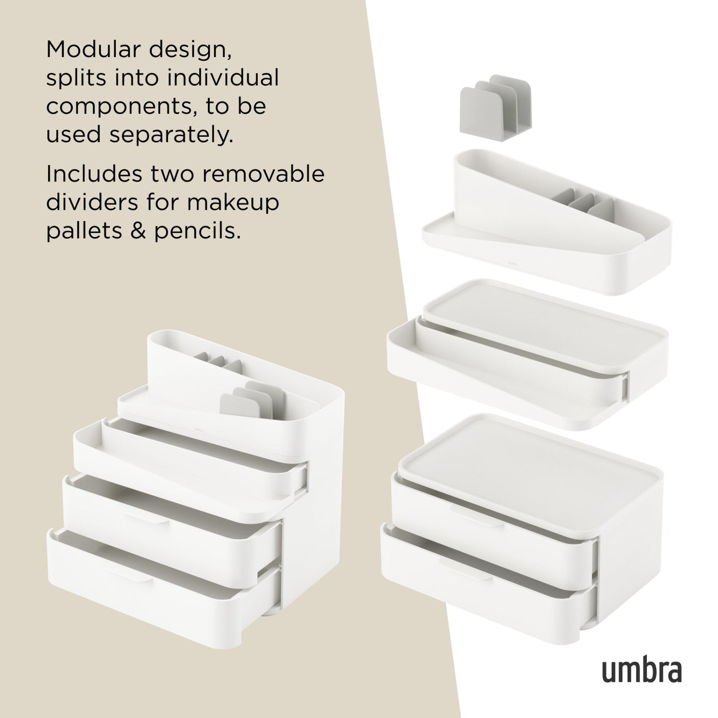 Glam organizer voor cosmetica groot